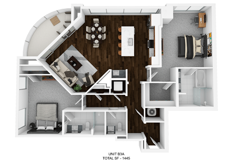 the 1190 sqft floor plan  urban